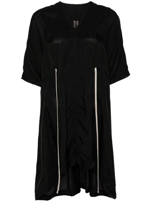 Black ruched detailing dress Rick Owens | RP01D2508J09